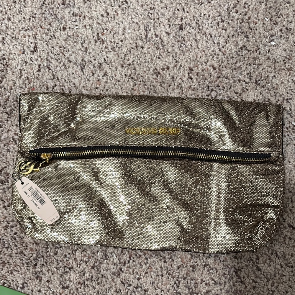 Victoria's Secret Gold Clutch Bag